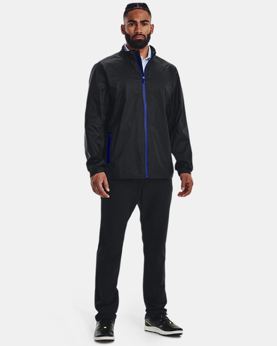 Men's UA Stormproof Repel Golf Rain Jacket, Black, pdpMainDesktop image number 2